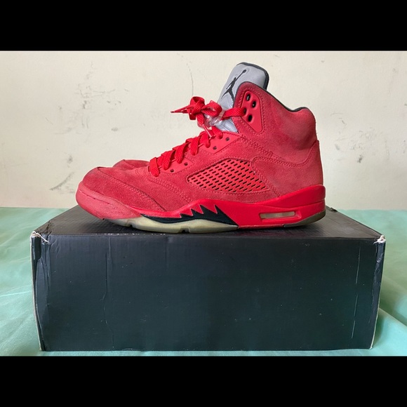 Jordan 5 Red Suede - Picture 8 of 8